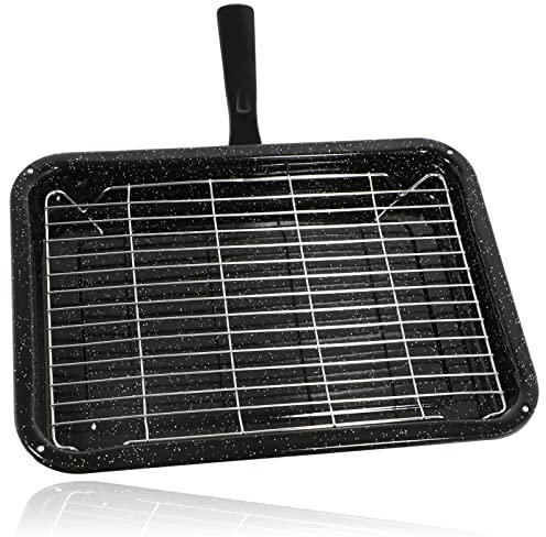 Spares2go Plaque de cuisson universelle réglable et extensible pour four Medium Grill Pan