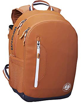 Wilson Roland Garros Tour Backpack Mochila de Tenis, Unisex Adulto, Marrón, 2 raquetas