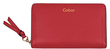 Gabor bags , MALIN WALLETS, Damen, Reißverschluss Geldbörse, M, rot, 16,3x2,5x10cm
