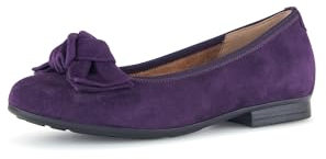 Gabor Damen Klassische Ballerinas, Frauen Flats,Moderate Mehrweite (G),Sommerschuhe,Ballerina-Schuhe,Ballett-Schuhe,flach,Purple,39 EU / 6 UK