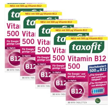 taxofit Vitamin B12 500 5 x 30 Stück