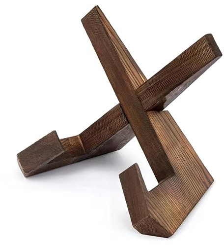 Buchständer Holz, Kochbuchhalter, Buchhalter, Accountant, Rezepthalter für Küche, Buch Halterung, zum Lesen Bett für Küche, iPad, Tablet, Ständer