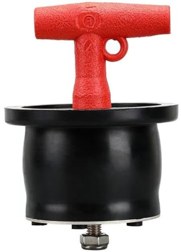Spinotti Scupper Utbyggbart avloppspropp av gummi, med T-handtag och skruv, båtrörpropp för Scupper 90–110 mm