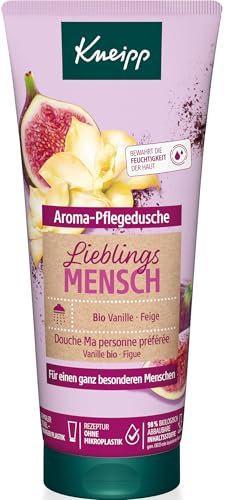 Kneipp Aroma-Pflegedusche Lieblingsmensch - Duschgel mit natürlichen Extrakten aus Bio Vanille und Feige & pflegendem Mandelöl - Rezeptur ohne Mikroplastik - 200ml