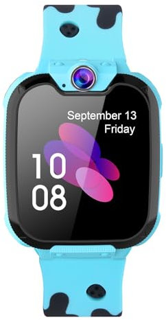 Montre Connectée Enfant avec Appels, 16 Jeux Caméra Réveil Musique MP3 SMS Montre Intelligente Enfant SOS, Smartwatch Enfants Téléphone pour Cadeau, Montre Jeux Enfants 4 à 12 Ans (Carte SD Intégrée)