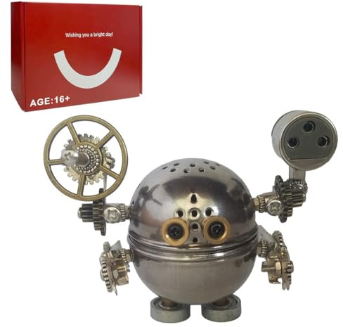Steampunk, puzzle in metallo 3D, 200 pezzi meccanico, guerriero in ferro, set da costruzione, statuetta creativa, decorazione da desktop, regalo per adulti