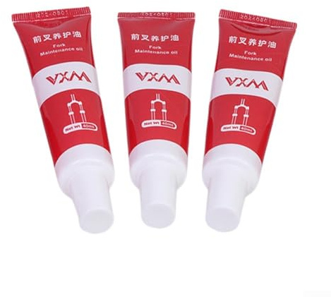 Bulevisiter Mountain Lot de 3 lubrifiants pour fourche de vélo, 40 ml chacun, huile minérale avec DHT pour entretien de la suspension de la fourche avant, antirouille, résistant à la poussière