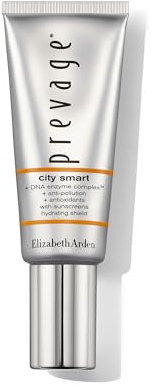 Elizabeth Arden Prevage City Smart – Hydrating Shield SPF 50, 40 ml, Tagescreme gegen umweltbedingte Hautalterung, intensive Feuchtigkeitspflege, mit LSF 50, Anti-Aging für Frauen