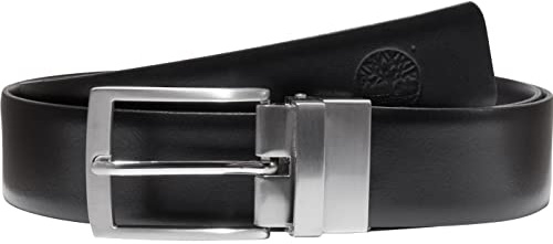 Timberland Herren 35 mm Reversible Squared Tip Belt Gürteltasche, schwarz, M