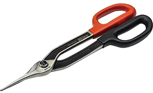 Crescent Wiss Duckbill Pattern Tinner Snips - Precision Metal Cutter with Torque Control & Ergonomic Handle - WDF12D - 12