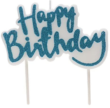 Dekora - Originelle Geburstagskerze-Deko Kerzen | Happy Birthday Deko Kerzen Set mit dekorativen Buchstaben - 10 x 6,5 cm