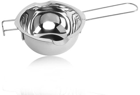 YILANJIN Ciotola di Fusione, 1000 ml Cioccolato Ciotola di Fusione in Acciaio Inossidabile, Pentolino per Cottura Bagnomaria, Ciotola di Fusione Pentola per Zucchero, Caramello, Formaggio (Argento)