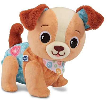 VTech Milo Scodinzolo e Cammino, Peluche Interattivo con 3 Canzoni e 15 Melodie, Coda che si Muove, Sviluppo Sensoriale, Spegnimento Automatico, Lingua Italiana, Batterie Incluse, 9-36 Mesi