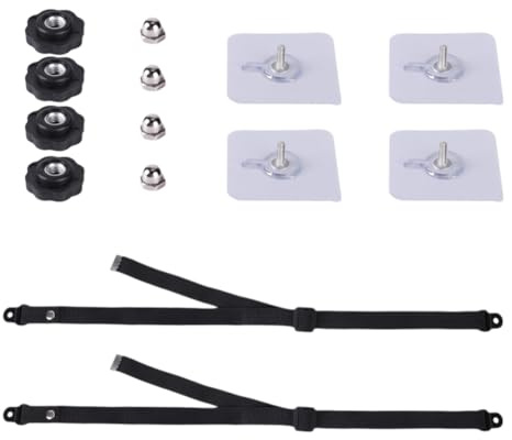 YGBWAOV Premium 2 Pack Cinghie Regolabili Anti-Ribaltamento per Mobili TV, Ancoraggi di Sicurezza per Bambini Foratura