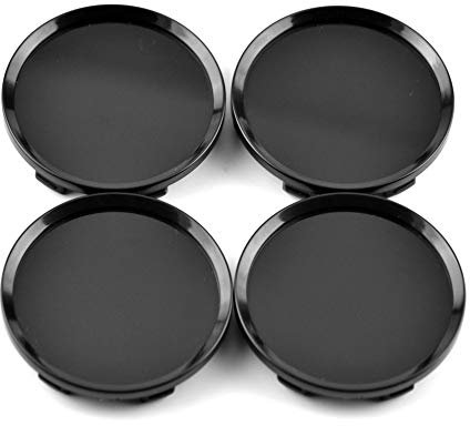 RhinoTuning 4 Stück Radnabenkappen für Nabendeckel Saturn Vauxhall Opel OD 64 mm ID 61 mm, Schwarz Radnabenabdeckung Geeignet für 2008-2009 OEM Astra,93358015 13214658 13204650 Felgendeckel