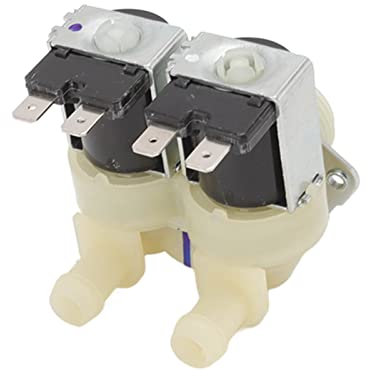 Water Inlet Valve, Washing Machine Connector, Double Head Washing Machine Water Valve ABS Washing Machine Inlet Hose, Replacement Water Inlet Solenoid Valve for Washing Machines