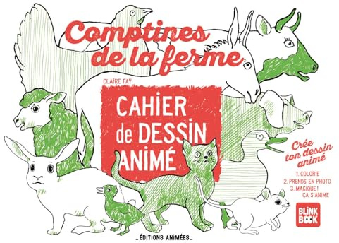 Cahier de Dessin Animé - Comptines de la ferme