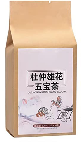 Ginseng-te För Män ökar Hälsan Med Tu Chung-te commia Manlig Blomma 30-tals Presentförpackning Naturlig Och Uppfriskande Teblandning