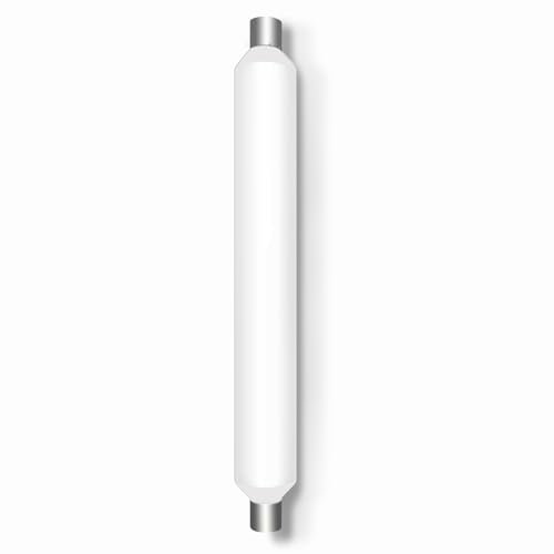 Caldarax Tubo Bombilla Sofito LED S19 310MM 7W, 600LM 4000K Luz Blanca Neutra Equivalente 50-65W Fluorescente, AC 230V, Tubo LED Linolite S19 para Baño, Espejo, Cocina