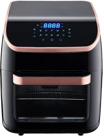 YOtat Air Fryer, 12L Oil Free Air Fryers 10-in-1 Digital Air Fryer Oven Rotisserie Kit Rotisserie/Air Fry/Roast/Dehydration with LED Touch Screen and Multi-function Racks, 1500W Rapid Heating