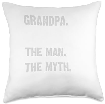 Personalized Grandpa Gifts Valerian Man Myth Legend Grandpa Throw Pillow