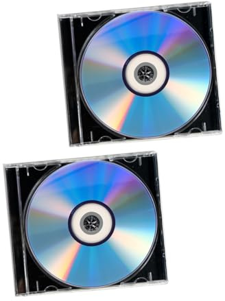 FUNNETOYU 2juegos Discos DVD Grabables y CD-r con Estuche Rígido Compatible Mayoría De Quemadores para Grabación De Datos Música y Video con Reproducción Clara y Almacenamiento Seguro