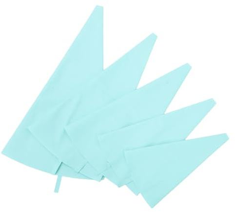 VALICLUD 5 Pezzi Sacchetti in Silicone per Decorazione Torte e Biscotti Riutilizzabili con Pareti Lisce per Pulizia Facile Sacchetti da Pasticcere Multidimensionale per Cupcake e Dolci Uso