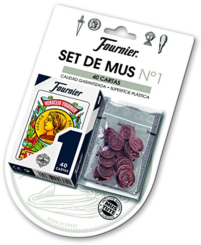 Fournier Mus and Tute 174916 Lot de Cartes espagnoles et d'arrimage avec Manuel (français Non Garanti) Multicolore (174916)