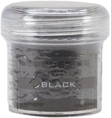 Ranger Embossing Powder, 0.56-Ounce Jar, Black
