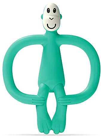 Matchstick Monkey Original Juguete de Dentición Mono, Verde (Green), 6-18 Meses