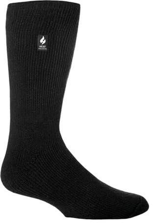 HEAT HOLDERS - Mens & Womens 2.3 Tog Original Thermal Socks | 3 Sizes | Thick Warm Fluffy Insulated Socks for Winter | Ideal for Raynauds (4-8, Black)
