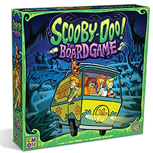 CMON Scooby-Doo! The Board Game - Cooperative Mystery Game Based on The Hit TV Series, Family Fun for Kids & Adults, Ages 10+,1-5 Players, 30 Minute Playtime