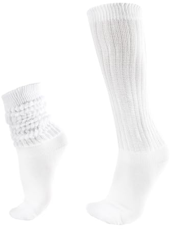 Wkjeneare Chaussures de Foot Extra Longues Souple Montantes Tricotées aux Genoux pour Femme