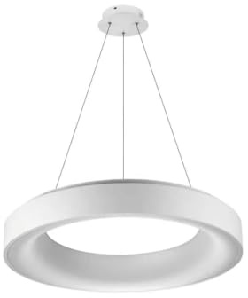 GASIASHOP SRL UNIVERSO LAMPADARIO LED SMD A SOSPENSIONE DESIGN CIRCOLARE 43W COLORE BIANCO/NERO CCT 3 IN 1 TEMPERATURA LUCE SELEZIONABILE (BIANCO)