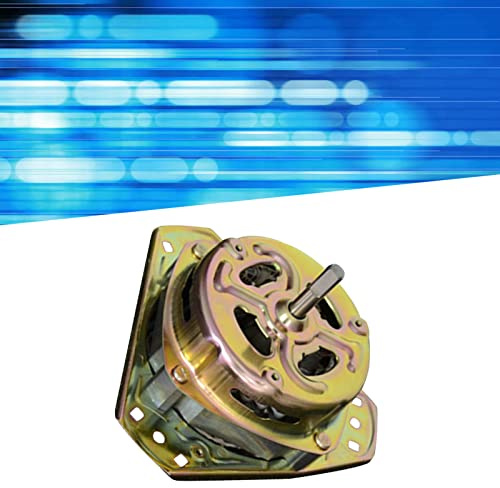 Cryfokt Motor de Secado por Centrifugado, Corriente Fuerte, Alambre de Cobre para Secado Semiautomático, Metal para Lavadora, Reemplazo Ideal para Uso Doméstico (Eje fino de 90W)