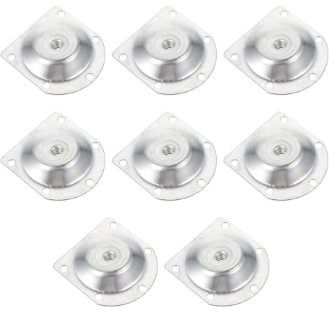 KOCKSHION 8pcs Angled Furniture Leg Attachment Plates Thickened Metal Mounting Brackets for Sofa Couch Ottoman Legs Furniture Accessories for Secure Installation