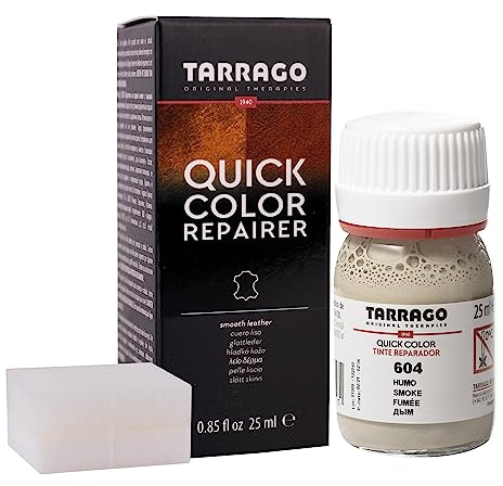 Tarrago Tinte Para Zapatos y Accesorios de Piel, Cuero Liso y Lona | Tinte de Secado Rápido que Repara y Protege el Calzado de Pequeños Desgastes