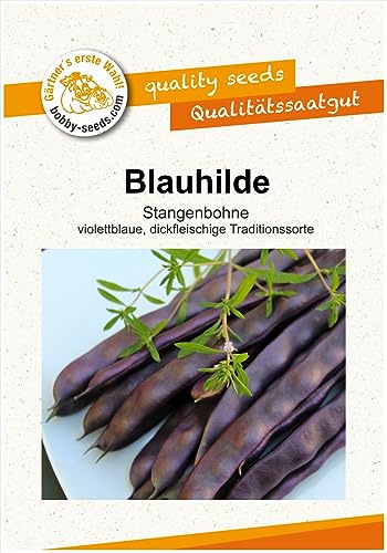 Bohnensamen Blauhilde, Stangenbohne Portion