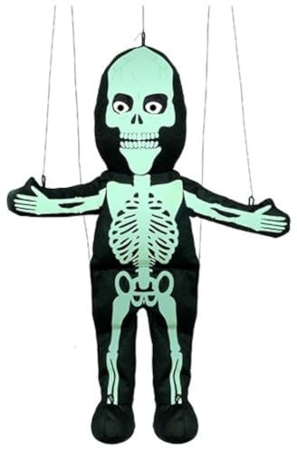 Silly Puppets Skeleton (Glow-in-The-Dark) Marionette String Puppet