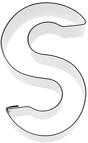 Birkmann Emporte-pièce Lettre 'S', 6 cm, emporte-pièce Forme Lettre, moules en Acier Inoxydable