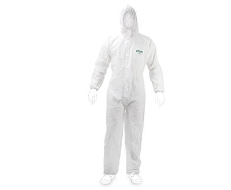 Schutzoverall KAT. 3 typ 5+6 Coverall Schutzanzug Einwegschutzanzug, 10er Pack