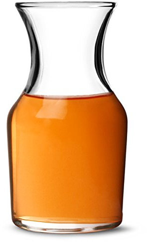 Cocktail Carafe 4.2oz / 120ml - Set of 6 - Mini Glass Peanut Carafe for use as a Cocktail and Wine Decanter