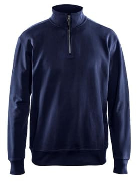 Blakläder 3369115810004XL storlek 4XL halvdragkedja tröja – vit XL marinblå