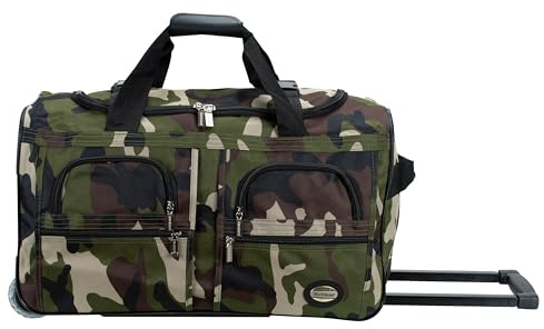 Rockland Melbourne Hardside erweiterbares Gepäck mit Rollen, Camo, 22
