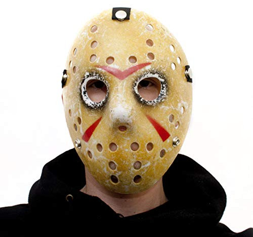 GOODS+GADGETS Design Jason Ice-Hockey Maske Friday 13 Eishockey Hockeymaske Horror Halloween Maske (Vintage)