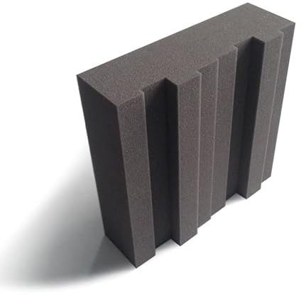 Pro Acoustic BLOCK100 Sound Proofing Panels – 10-Pcs Pack Acoustic Foam Panels – Soundproofing Acoustic Panels for Studio, Home, Cinema – Fireproof Noise-Cancelling Foam Wedges – 305 x 305 x 100mm