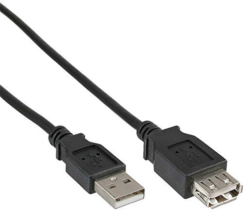 InLine 34650B Rallonge USB 2.0 type A mâle/femelle Noir 0,5 m
