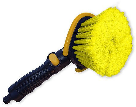 Reinigungsbürste, Rundbürste Waschbürste Autobürste Handbürste Bürste Autowaschbürste mitvGartenschlauch-Anschlus