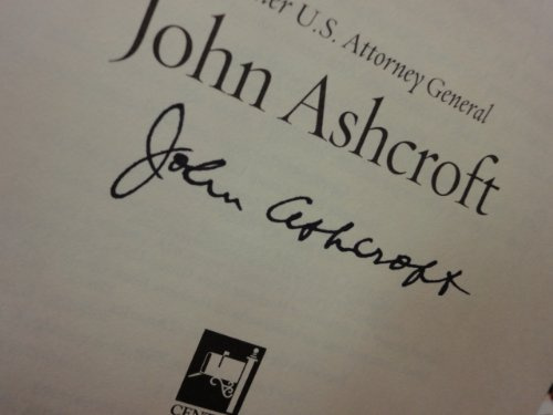 Ashcroft, John Never Again 2006 Book Signed Autograph First Edition