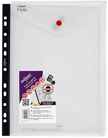 Snopake - Carpette per raccoglitore ad anelle, formato A4, alta capacità, formato verticale, 5 pz